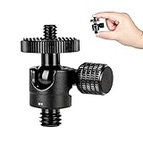koolehaodaミニボールヘッドカメラ三脚ボールヘッドマウントお1/4〜3/8" ミニ雲台（1/4〜3/8"雲台）