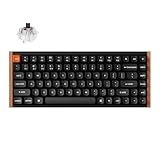 【国内正規品】Keychron K2 Maxスペシャルエディション QMK ワイヤレス カスタム・メカニカルキーボード 、75%レイアウト、2.4GHz・Bluetooth無線・有線/QMKプログラム/White LEDライト/Silent K Pro静音スイッチ/ホットスワップ/ウッド＋アルミフレーム/Mac Win (USレイアウト, Keychron Silent K Pro茶軸)