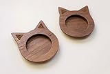 猫の木製引き手/2個セット