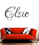 Elsie girl name or boy name room name wall quote art vinyl decal sticker by Children room sticker [並
