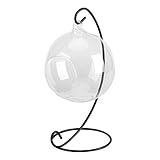 Asixx　植物栽培容器　吊り花瓶　ガラス花瓶　ボール型　透明　植物　花　ルーム装飾　ぶら下げ　水耕栽培　魚　植物栽培花瓶