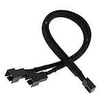 B Baosity アクセサリー　PCケース　CPU4ピンファン　PWM延長ケーブル　2ウェイスプリッタ　250mm