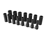 Schwaben 010393sch01 aインパクトソケット( 15 pcメトリック1 / 2 " Dr Deep )