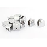 uxcell　クリップ 半円 8mm 厚 ガラス シェルフ ブラケット サポート クリップ クランプ 12個 入り