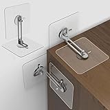 fogman 家具 転倒防止 穴開け不要 目立たない クリア 金具 棚 賃貸 地震対策 4組セット (金具 4.5cm)