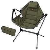 TOMOUNT アウトドアチェア ロッキングチェア ハンモックチェア コンパクト ハイバック 折りたたみ キャンプ椅子 収納袋付属 角度調整