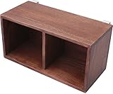 すのこに掛けられる家具 箱 2マス ダークブラウン KB-2DB