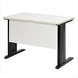 R・Fヤマカワ スチール脚デスク 天板カラー：ホワイト W1000×D600×H700mm RFSLD-1060WH-L ホワイト×ブラック