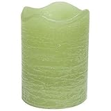 High Quality CGT55400BA83 4-Inch Tall Flameless Rustic Pillar Citrus Sage Scented Candle with 5-Hour