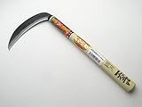 手打 極上 雄鹿 青紙鋼 草刈鎌 両刃 薄鎌 165mm かま カマ