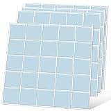 YUNHE タイルシール 3D 壁紙 リメイクシート 纯色 防水 耐熱 汚れに強い 剥がせる 簡単取付 DIY キッチン 洗面所 トイレ 賃貸 (空色【無地タイプ】，25*25cm【4枚】）