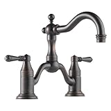 Brizo 65536LF-RB Tresa Bathroom Faucet Double Handle Widespread Bridge with Metal Lever Handles, Ven