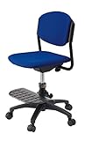 イトーキ 学習机 チェア 布 回転 マリンブルー・ブラックフレーム KS5-9MB-B