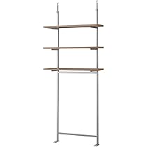 日本製メタルラック スチール本棚 ラック 突っ張り壁面用 幅89.5cm・3段