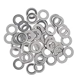 IPOTCH フラットワッシャーキット　絶縁ガスケット　パッド　セット　ステンレス鋼　多用途　M8　約50個入り