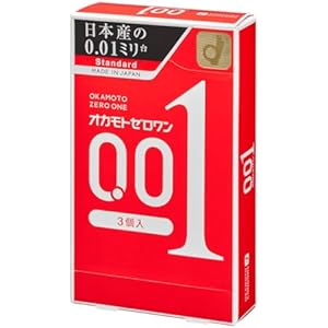 OKAMOTO オカモトコンドームズ オカモトゼロワン0.01ミリ3個入り 単品 ポリウレタン (PU)