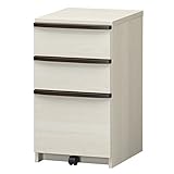 白井産業【SHIRAI】デスクアンダーチェスト 引出 キャビネット セパルテック アイボリー ホワイト 白 幅約41cm  高さ69cm SEP-7040HIV