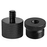 Frgyee マイクスタンドアダプター 5/8メスから1/4オスと1/4メスから5/8オス三脚スクリューアダプター マイクスタンドマウントカメラ三脚用