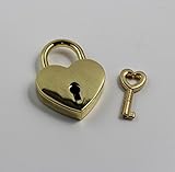 CHENGYIDA 1個セット 合金製　可愛い　ハート形　南京錠　小さい　スーツケース　工芸品　ロック　ギフト 南京錠　ハート形　キー　旅行　ロッカーセット　ジュエリーボックス ヴィンテージ　パーソナ