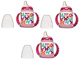 NUK Tie-Dye 5 oz Leaner Cup - Pink, Set of 3 by NUK