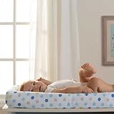 BreathableBaby Wick-Dry Changing Pad Cover- Blue Dot by BreathableBaby