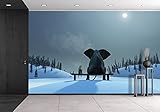 wall26 – 自己粘着壁紙大壁壁画シリーズ 66"x96" WMR-WP-X-D731-66x24x4
