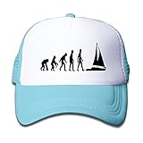 ボーイズ メッシュキャップ 通気性 今季最新 ウトドア メッシュハット セーリング 折り畳み 帽子 カジュアル ストーリート系ライトブルー プリント付き 無地