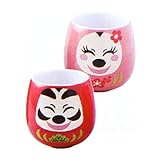 ミッキーマウス＆ミニーマウス だるまモチーフ ゆのみセット 食器 コップ ディズニー2016年 ニューイヤーグッズ 【ディズニーリゾート限定】