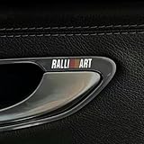 AWX 三菱 RALLI ART 車のステッカー 車用ステッカーデカール 車のロゴ装飾ステッカー UV転写水晶滴塑ステッカー 車用エンブレムシール 防水・日焼け止め 簡単貼り付け 車内外対応 車のグレードを向上させる (三菱 RALLI ART) [並行輸入品]