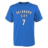 Carmelo Anthony Oklahoma City Thunder # 7 NBA Youth Boys Name & Number Tシャツブルー L ブルー