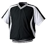 ZETT(ゼット) 野球 ジャンパー (半袖・Vネック) ブラック/ホワイト O BOV300H