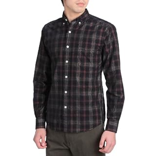 Coruduroy Check Buttondown Shirt 3211-166-0397: Black