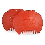 GardenHOME てんとう虫 葉っぱスクープ 【落葉集めゴミ集めに便利・コンパクトに収納できる収穫コンテナ・北米で人気のてんとう虫のかわいいデザイン】 2セット