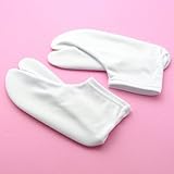 子ども　口ゴム　ストレッチ　足袋　ソックスタイプ　白 (19～20ｃｍ)