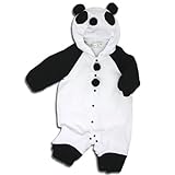 【パンダ】着ぐるみ フード付き カバーオール 70cm ベビー コスチューム
