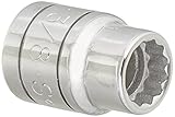 S K Hand Tools SKT45212 3/8 Inch Drive Standard 12 Point Socket - 3/8 Inch