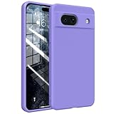 Mnunjiajia 対応 Google Pixel 7A 用 ケース Pixel 7A 用 ケース シリコン 耐衝撃 ワイヤレス充電 薄型 スリム ソフトカバー マグセーフ対応 軽量 TPU レンズの全面保護 擦り傷防 米軍MIL規格取得 全面保護カバー ピクセル 7a 用 紫 MJ-FGJ-1062-03-08