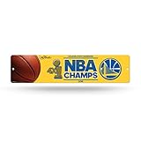 Golden State Warriors公式NBA 16インチx 4インチ2015 NBA Finals ChampionsプラスチックStreet Sign by Rico Industries 