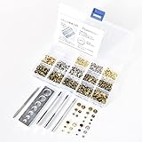MYmama カシメ まるごと セット 工具 付き 190組 350組 2種 (デザインカシメセット)