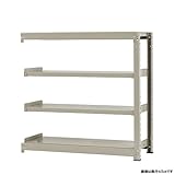 中量棚500kg 連結 幅120×奥行60×高さ120cm 4段 ニューアイボリー 500kg/段