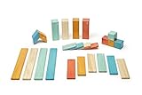 24 Piece Tegu Magnetic Wooden Block Set, Sunset [並行輸入品]