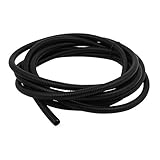 uxcell コルゲートチューブ プラスチック材料 フレキシブル コンジットパイプ 5M ブラック