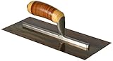 Kraft Tool PLE459L Elite Series Five Star Golden Stainless Steel Plaster Trowel with Leather Handle 
