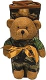 Highland Timber Camo Receiving Blanket & Plush Bear