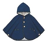 MIKIHOUSE(ミキハウス)ニット編みケープ フリー(70-90cm),紺