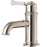 VIGO VG01039BN Boreas Single Handle Bathroom Faucet, Brushed Nickel Finish [並行輸入品]