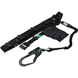 KH 安全帯 サポーターベルト付 じゃばら式 タフアルミ 自在環 緋ライン/黒 [落下防止 電気工事 高所での安全作業]