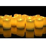 24 pcs Flameless Votiveキャンドル電池式ちらつきLEDティーライト