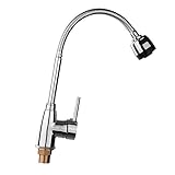 Baoblaze 銅ボディ　360度回転　ウォータータップ　キッチンシンク　蛇口　錆びない　ミキサータップ