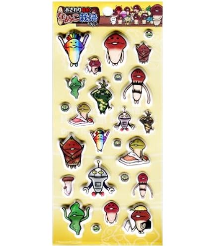 なめこキャラクター ステッカー＆カード セット なめこキャラクター ステッカー＆カード セット 楽天市場